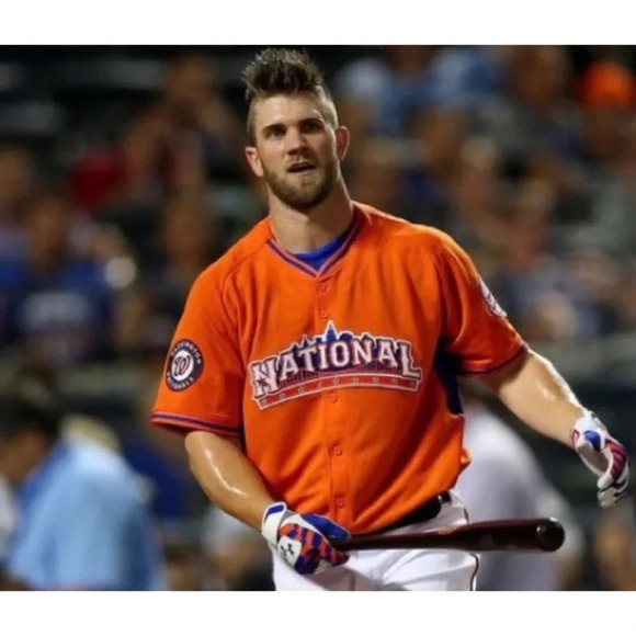 Bryce Harper Washington Nationals 2013 All Star Jersey L 50 - Picture 8 of 9